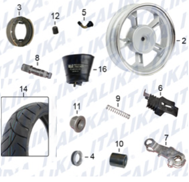 RUEDA TRASERA (GTS175 CON LED)