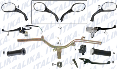 MANUBRIO (GTS175 CON LED)