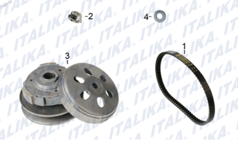 SISTEMA DE EMBRAGUE (GTS175 CON LED)