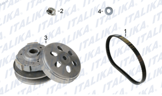 SISTEMA DE EMBRAGUE (GTS175 CON LED)