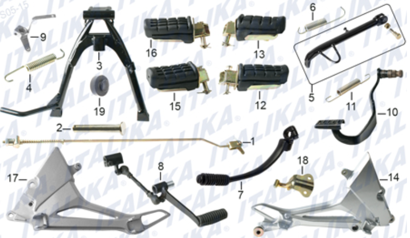 PEDALES Y POSAPIES (FT200)