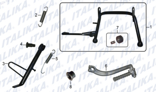PEDALES Y POSAPIES (GS150 LED ELITE, GS150, GS150 CON LED)