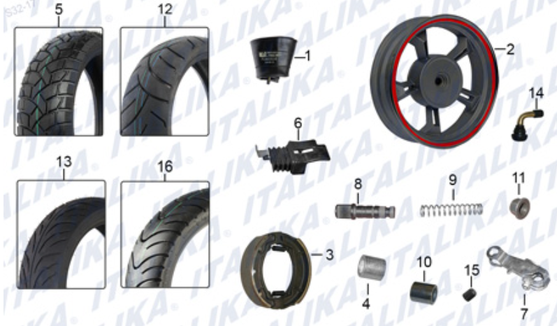 RUEDA TRASERA (GS150 LED ELITE)