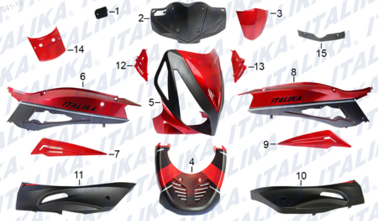 PLASTICOS DE COLOR (GS150, GS150 CON LED)
