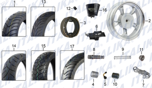 RUEDA TRASERA (GS150, GS150 CON LED)