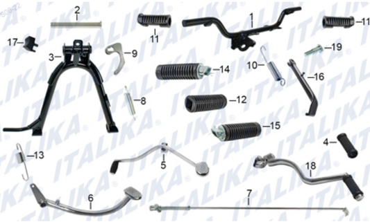 PEDALES Y POSAPIES (FT125TS)