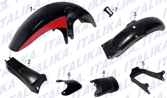 SALPICADERAS (FT125 SPORT)